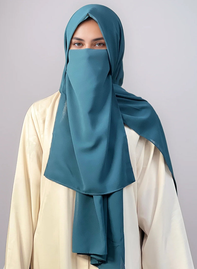 Hijab & Niqab Set - Teal