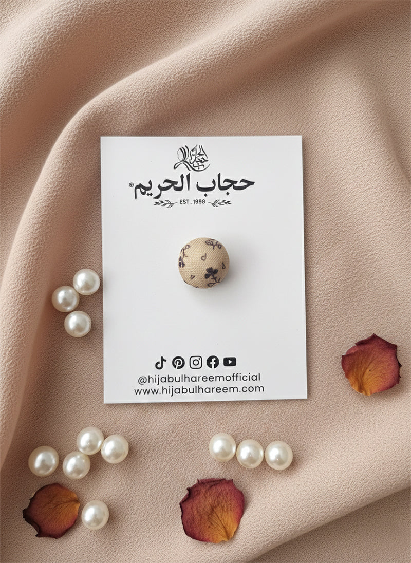 Fabric Covered Hijab Magnet Pin