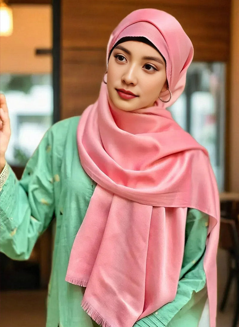 Plain Shimmer Scarf