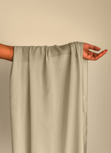 Dusty Biscuit Plain Chiffon Scarf