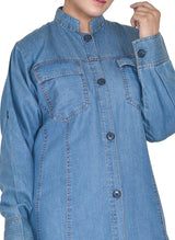 Hijabulhareem Denim Coat Abaya 0118-R-982