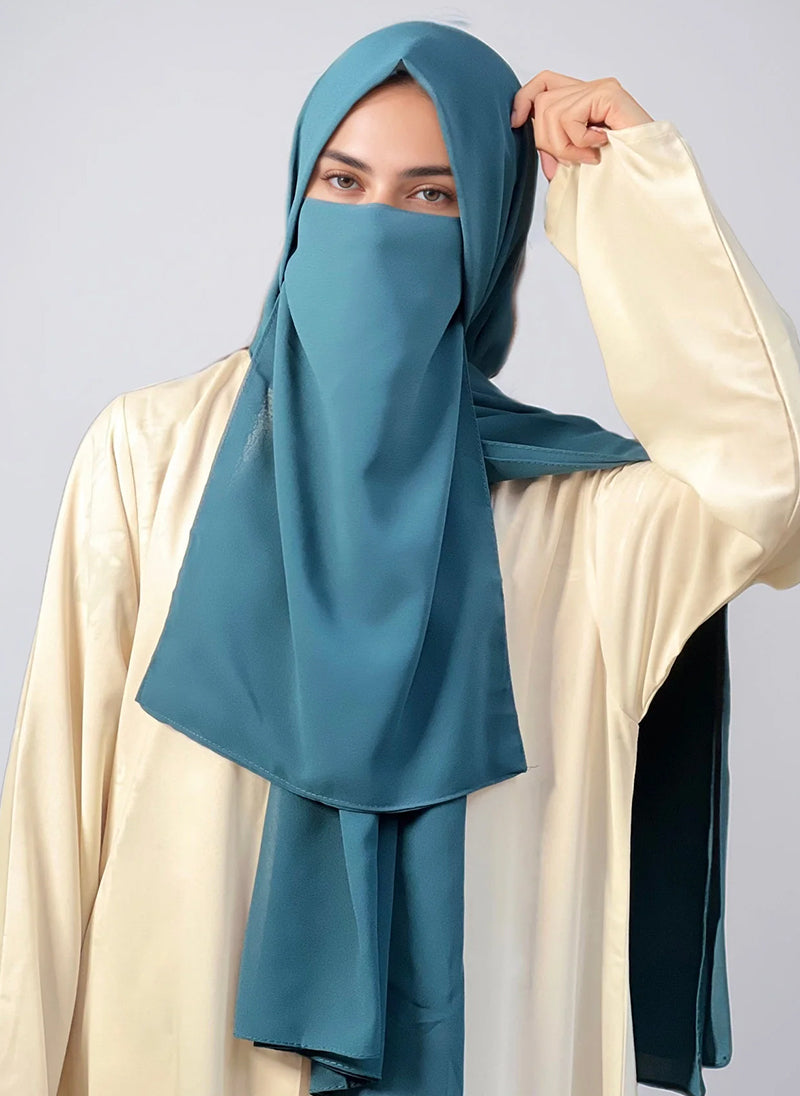 Hijab & Niqab Set - Teal
