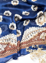 Printed Hijabs-Blue