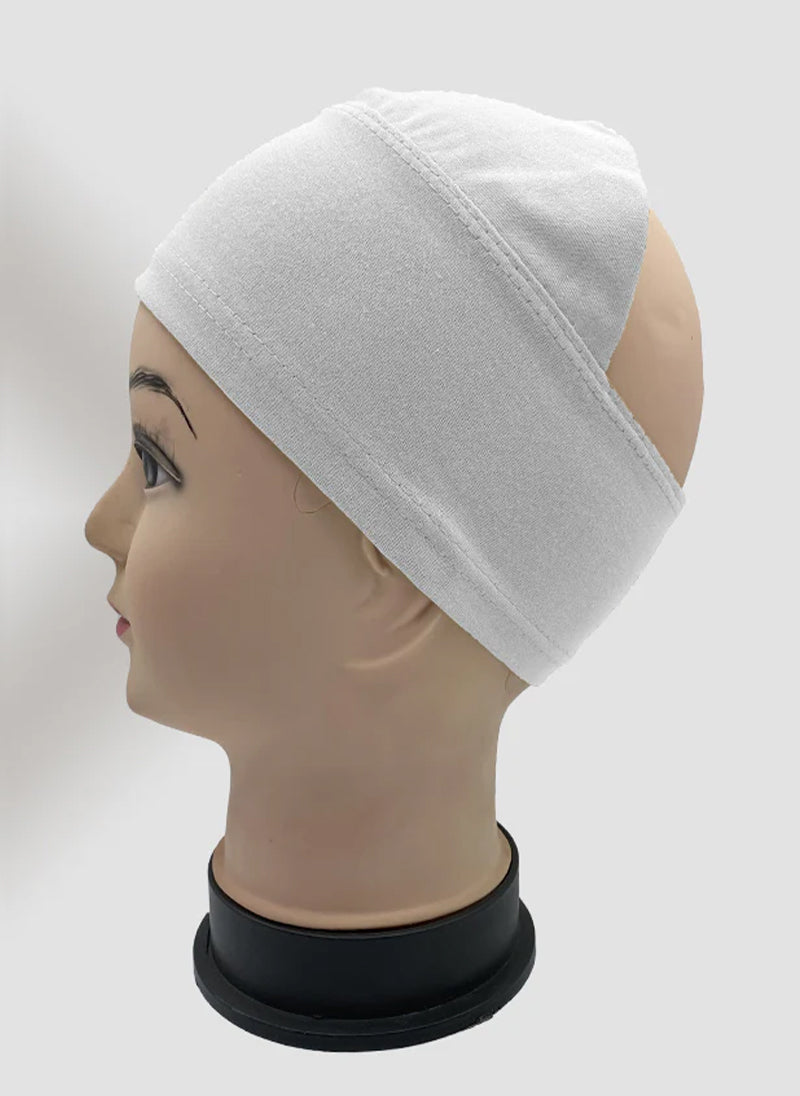White Hooded Hair Bend