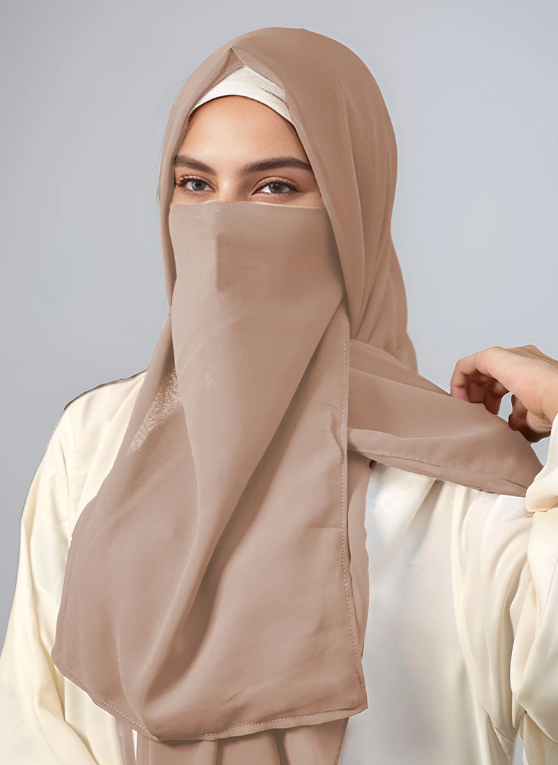 Hijab & Niqab Set - Skin