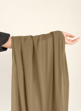 Camel Plain Chiffon Scarf