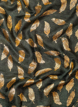 Gold Feather Hijab