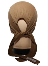 Skin Plain Tie Bonnet Cap for Hijabs