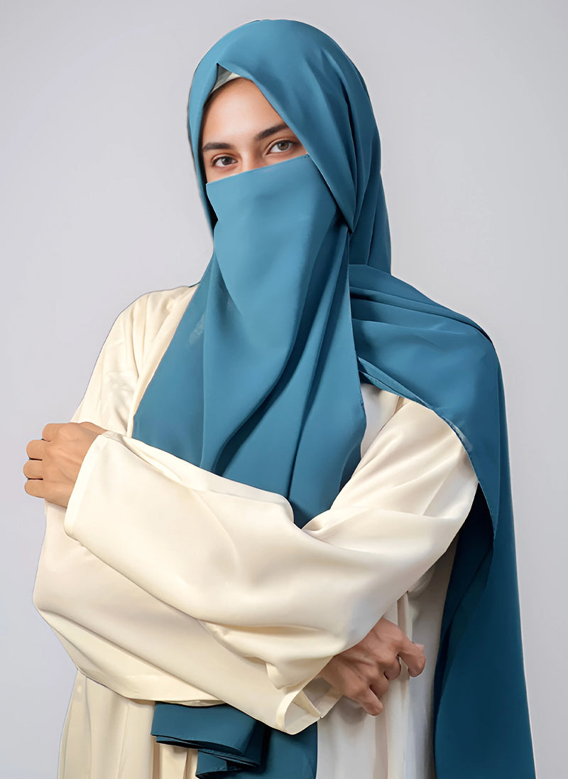 Hijab & Niqab Set - Teal