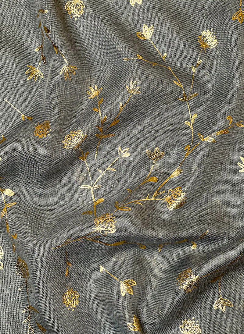 Gold Foil Floral Hijabs