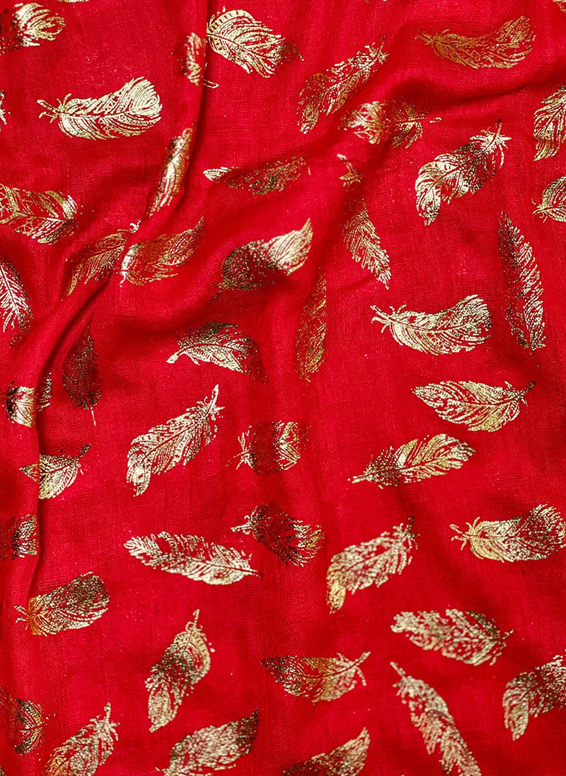 Gold Feather Hijab