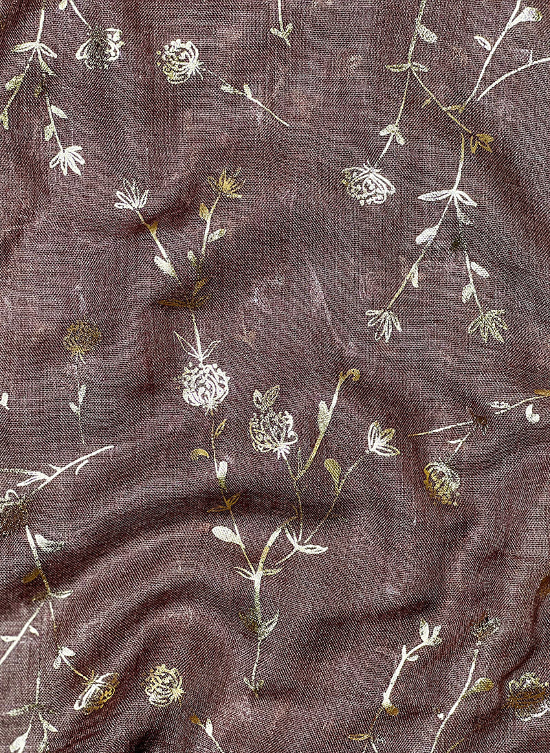 Gold Foil Floral Hijabs