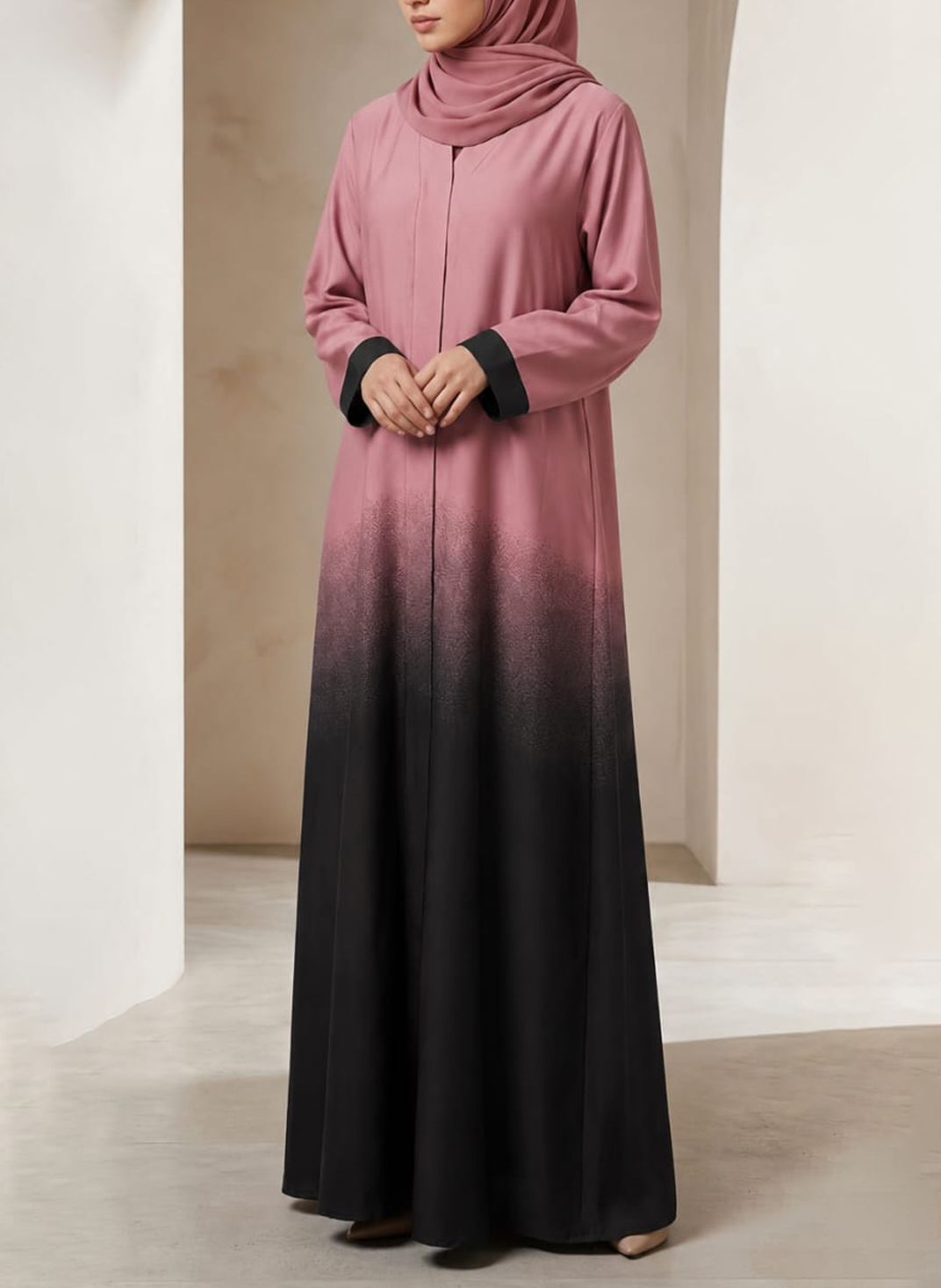 Two-Tone Gradient Abaya | 0116-PR-1224