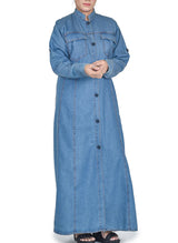 Hijabulhareem Denim Coat Abaya 0118-R-982