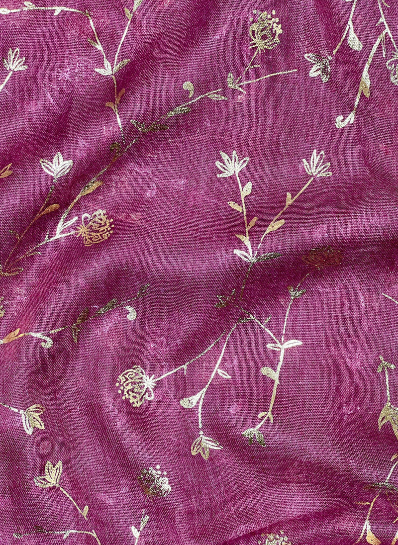 Gold Foil Floral Hijabs