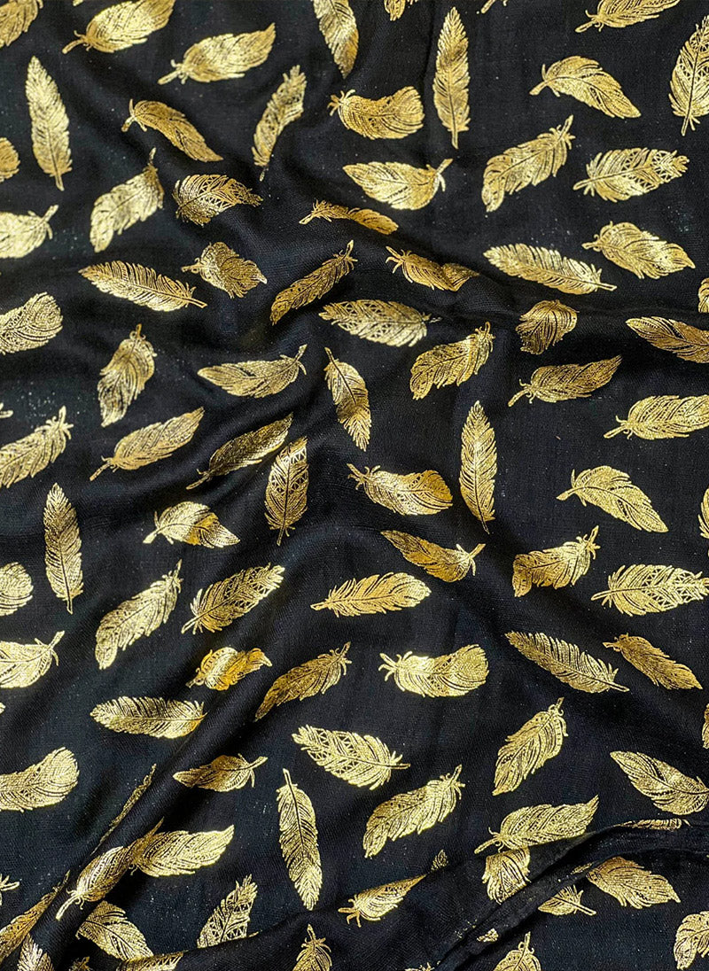 Gold Feather Hijab