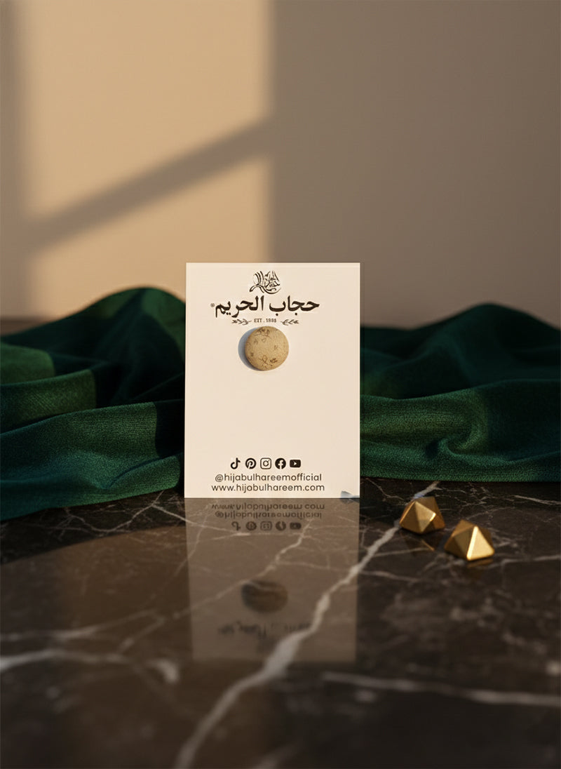 Fabric Covered Hijab Magnet Pin