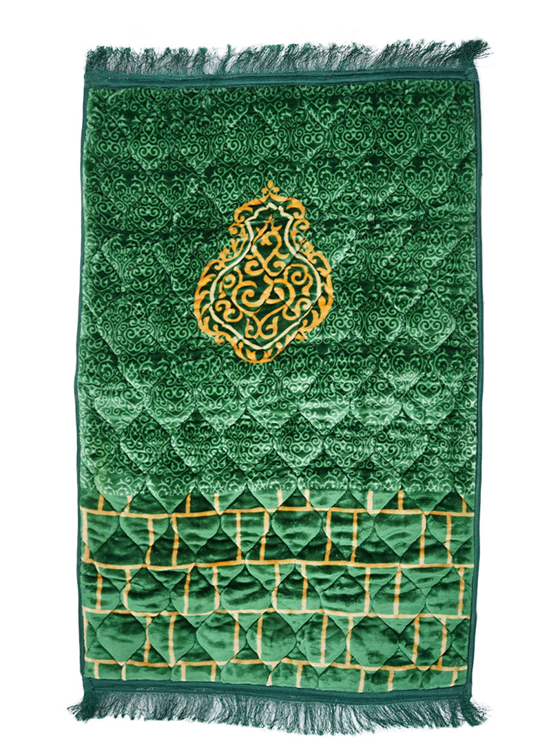 Comfort Foam Prayer Mat – Green Velvet Design