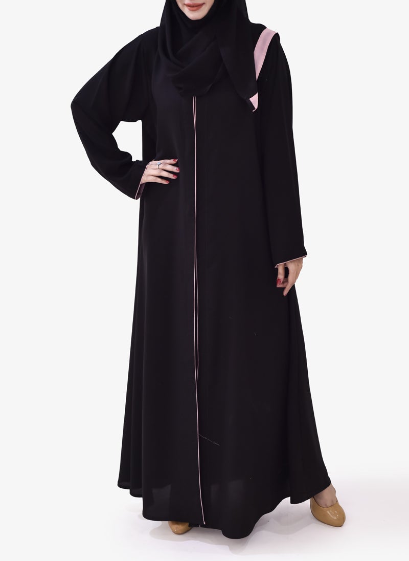 Pipin Style Black Abaya 0116-R