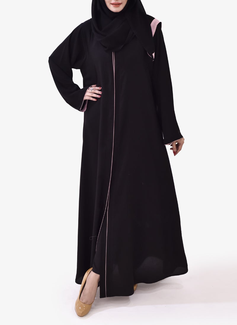 Pipin Style Black Abaya 0116-R