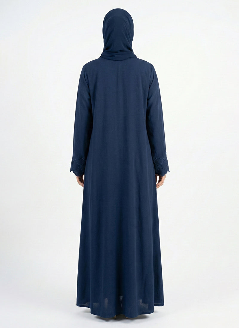 Arabis - Embroidered Nida Abaya | 0116-K-A611