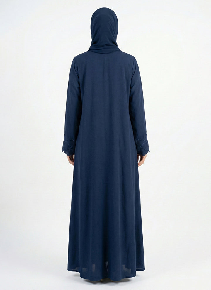 Arabis - Embroidered Nida Abaya | 0116-K-A611