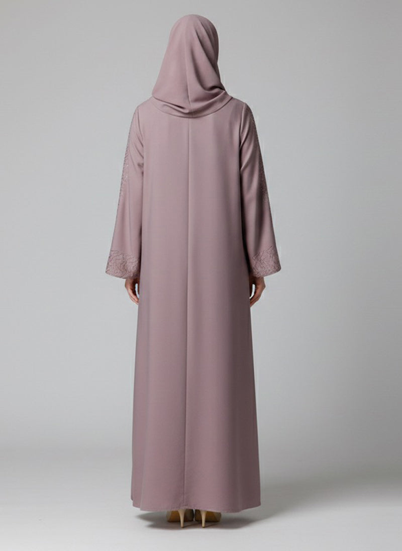 Arabis Mauve Matrix Abaya | 0120-C-A615