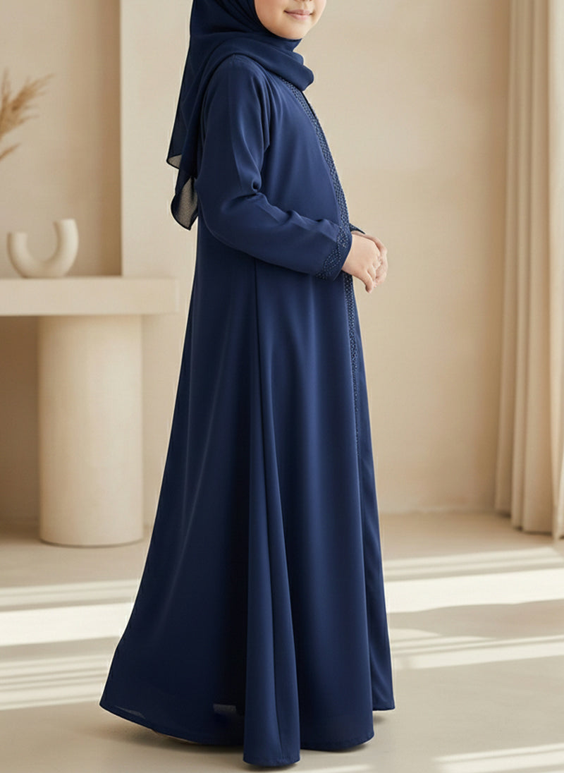 Majestic Blue Nida Abaya | 0116-Pc Kids