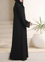 Intricate Stone & Thread Work Sleeves Abaya | 0116-RC-1117