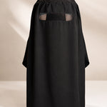 Black Hajj Cap Face Cover Hijabulhareem