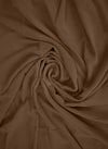Chocolate Brown Plain Chiffon Scarf Hijab-ul-hareem