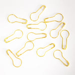 Coil Less Safety Pins for Scarf / Hijab Golden 12 in 1 Hijabulhareem