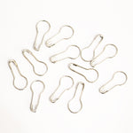 Coil Less Safety Pins for Scarf / Hijab Silver 12 in 1 Hijabulhareem