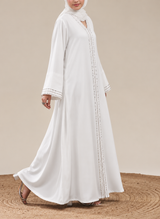 Front Open Stonework Abaya | 0116-C-1231