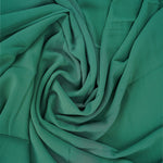 Emerald Green Plain Chiffon Scarf Hijabulhareem