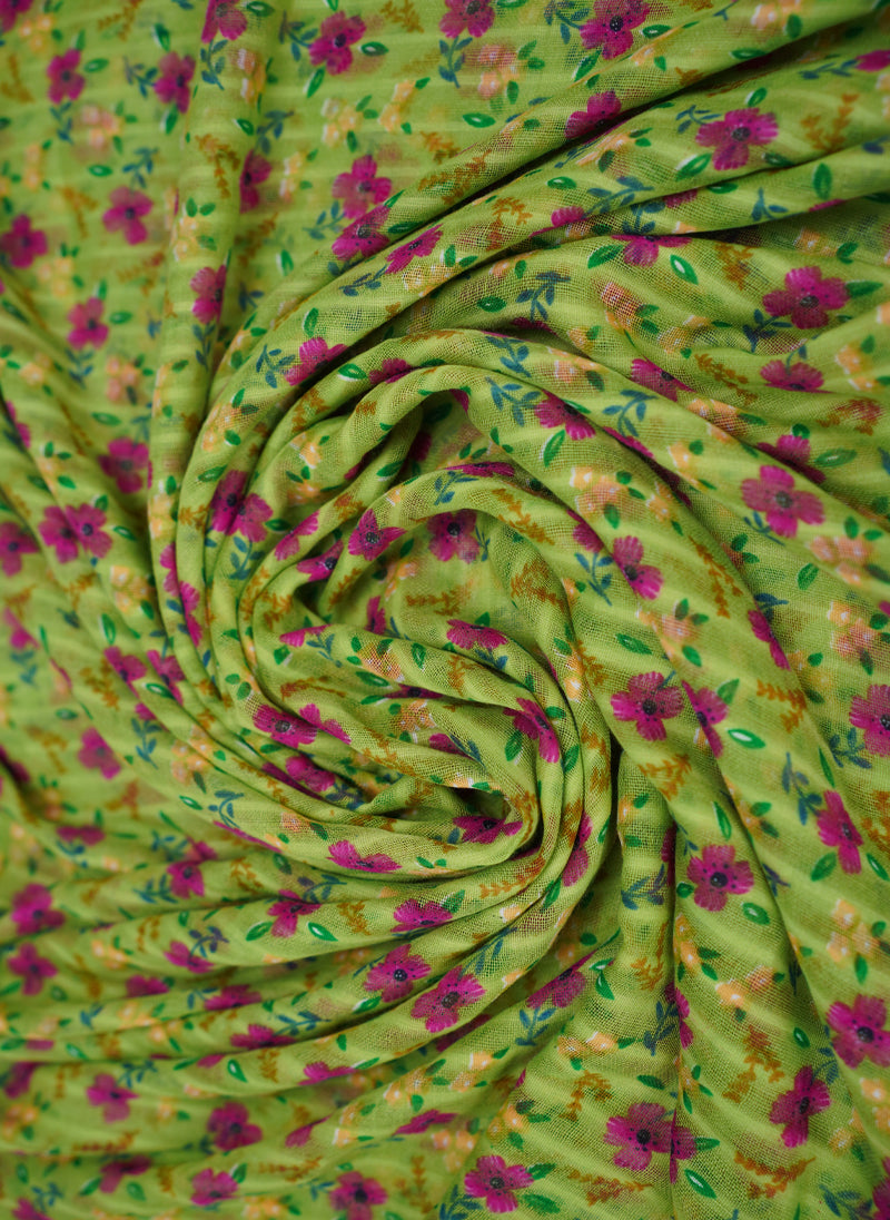 Floral Printed Lawn Scarf Hijab-ul-hareem