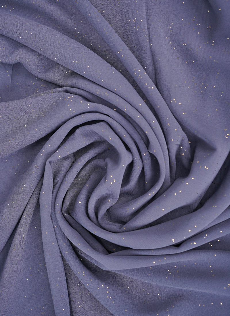 Glitter Chiffon Scarf | Light Purple Hijab-ul-hareem