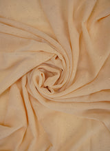 Glitter Chiffon Scarf | Peach Glow Hijab-ul-hareem