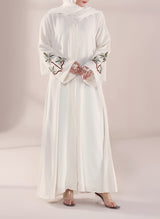 Graceful Leaf Embroidery Abaya | 0116-E-1111 Hijab-ul-hareem