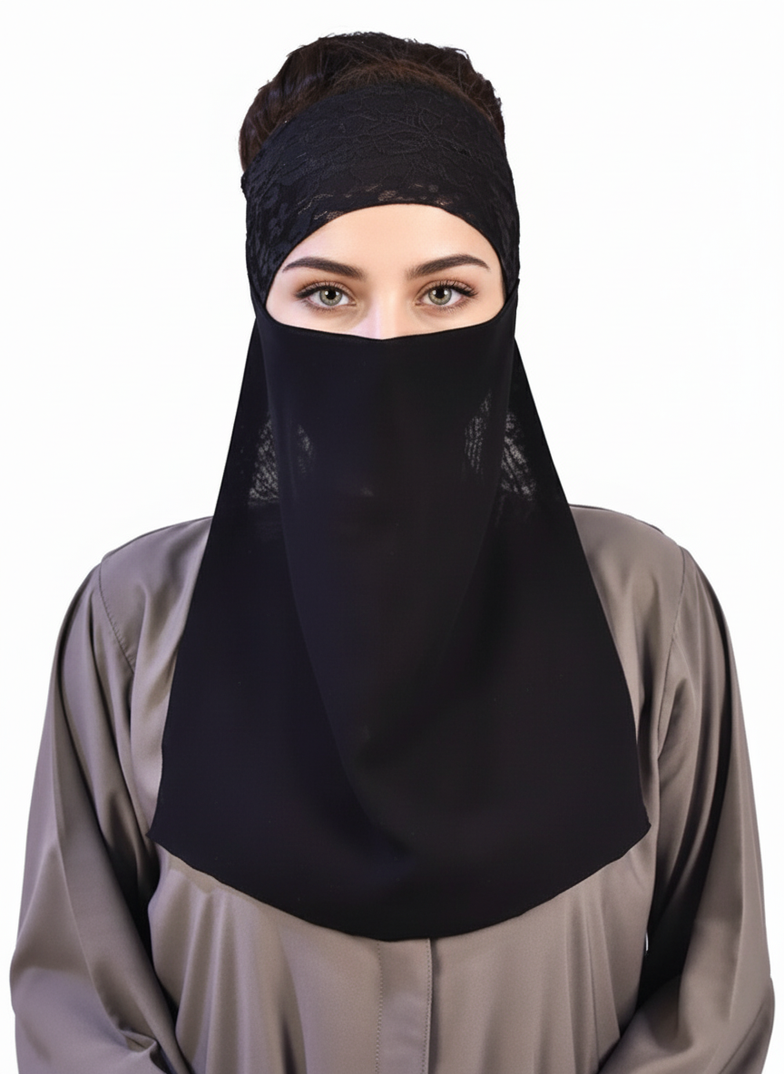 Half Face Cover (Niqab) Hijab-ul-hareem