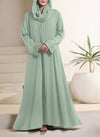 Intricate Stone & Thread Work Sleeves Abaya | 0116-RC-1117 Hijabulhareem