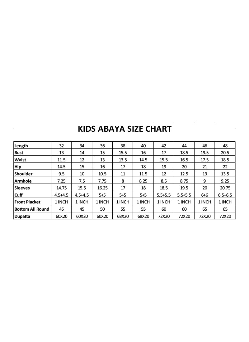 Little Grace Abaya | 0118-R-1128