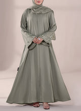 Luna Luxe Hand work Abaya | 0116-J-1116 Hijab-ul-hareem
