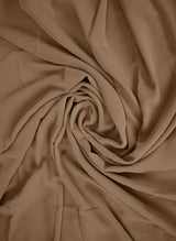 Mocha Brown Plain Chiffon Scarf Hijab-ul-hareem