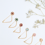 Multi Color Stone Golden Chain Pins Hijabulhareem