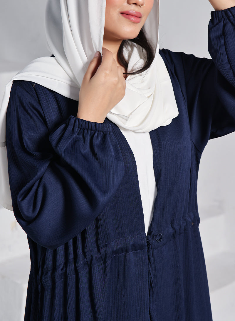 Double Georgette Front Close Abaya Twilight 0122-P-709