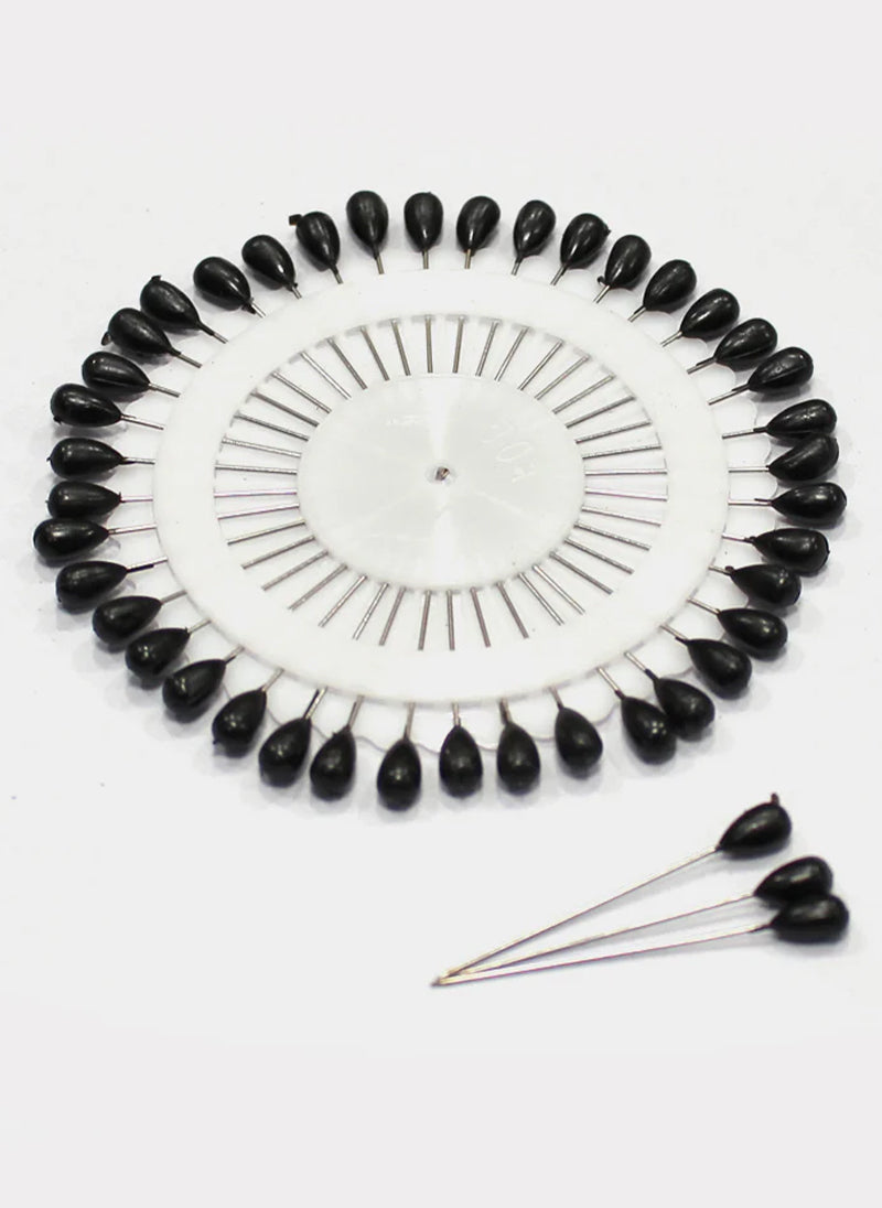 Ring Pins Big 40 Pcs Pkt Black Hijabulhareem