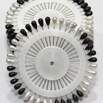 Ring Pins Big 40 Pcs Pkt Black & White Hijabulhareem