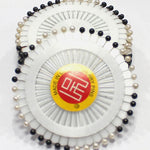 Ring Pins Small 40 Pcs Pkt Black & White Hijabulhareem