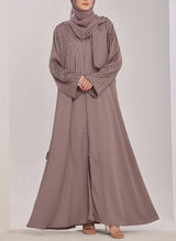 Stone Work Zoom Light Lavender Abaya - 0116-C-1023 Hijabulhareem